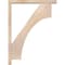 Ekena Millwork Westlake Block Smooth Bracket w/ Offset Brace, Douglas Fir, 3 1/2"W x 24"D x 32"H BKT0402X24X32WTL05SDF - alternate 3